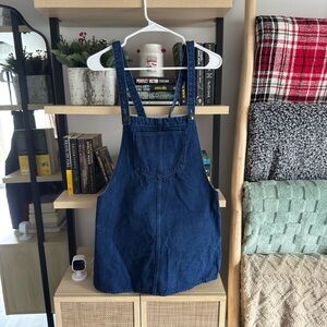 Zara Denim Overall Dress
